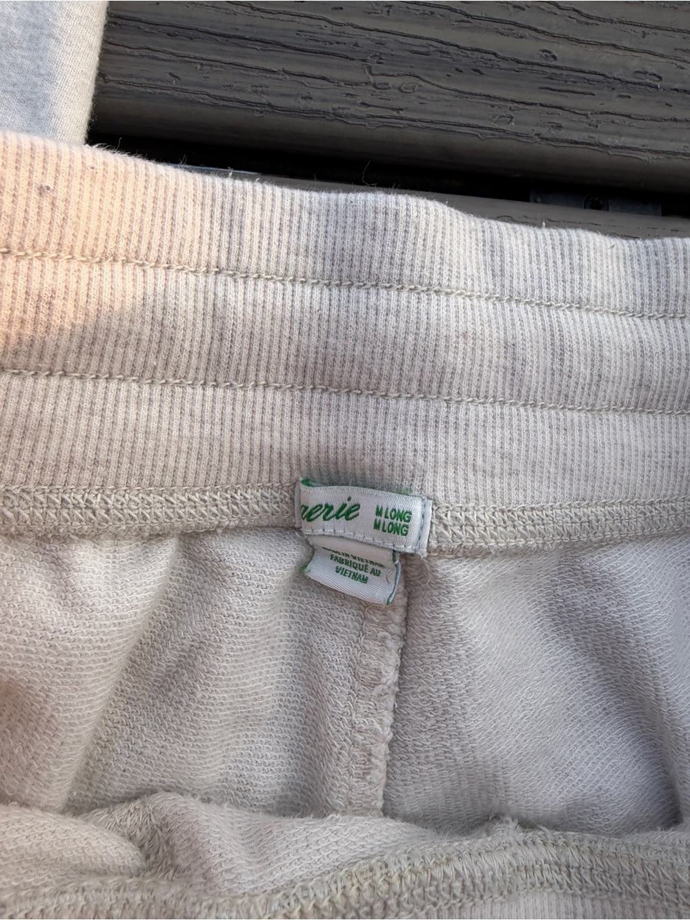 aerie Cream Lightweight Joggers - Picture 3 of 3